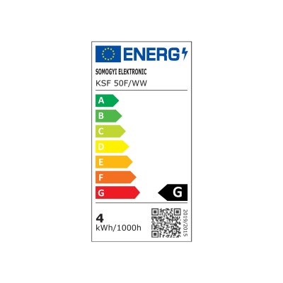 Perdea de lumini inseriabil, stralucitor, 50 LED, alb cald, pt exterior - KSF 50F/WW